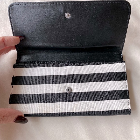 Kut from the Kloth Handbags - Kut from the Kloth Black and White Striped Wallet